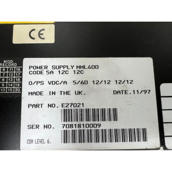 omega E27021 MML400 Power Supply